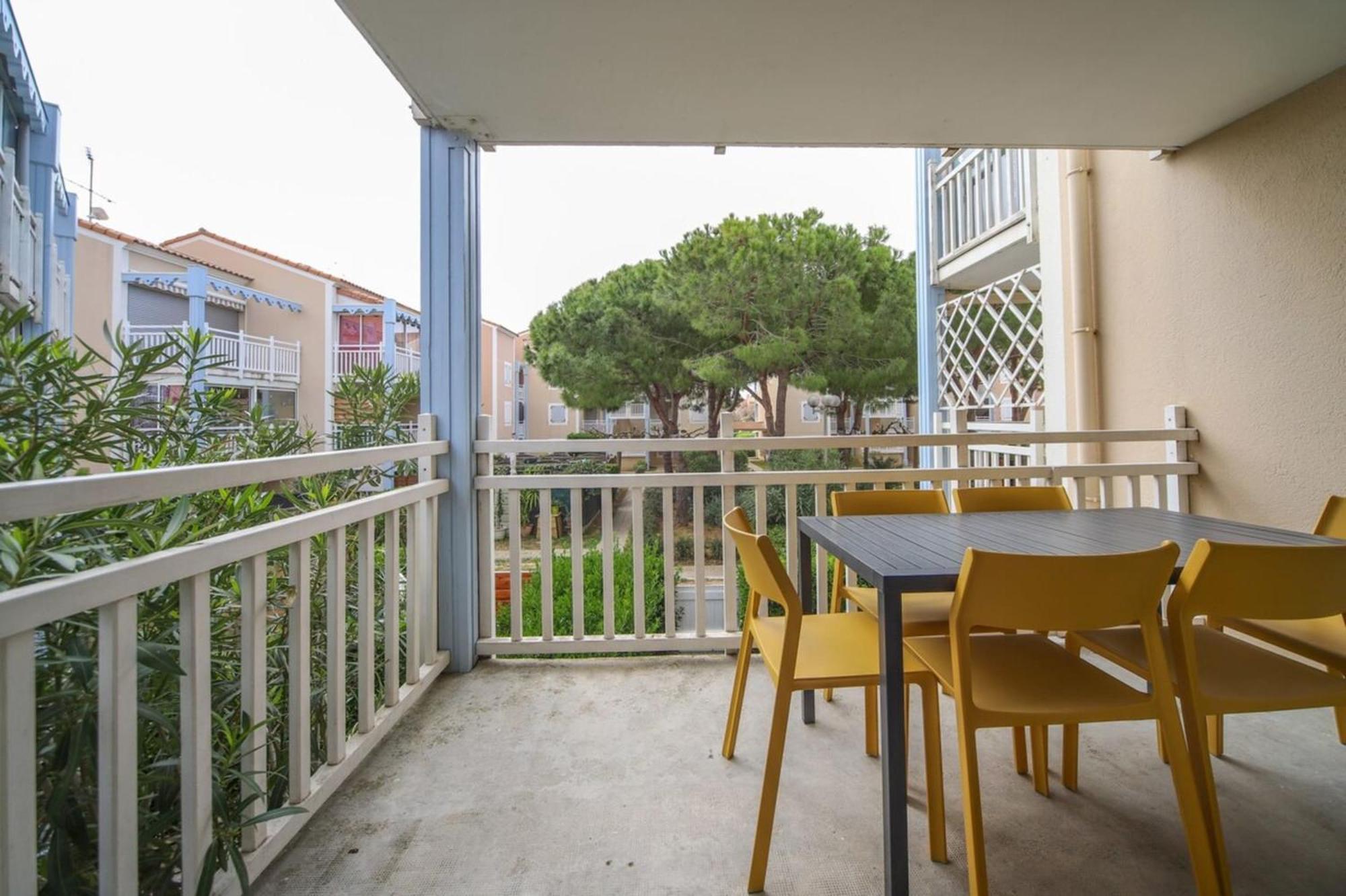 T2 Tamaris Piscine Proche Mer Palavas Parking Buitenkant foto